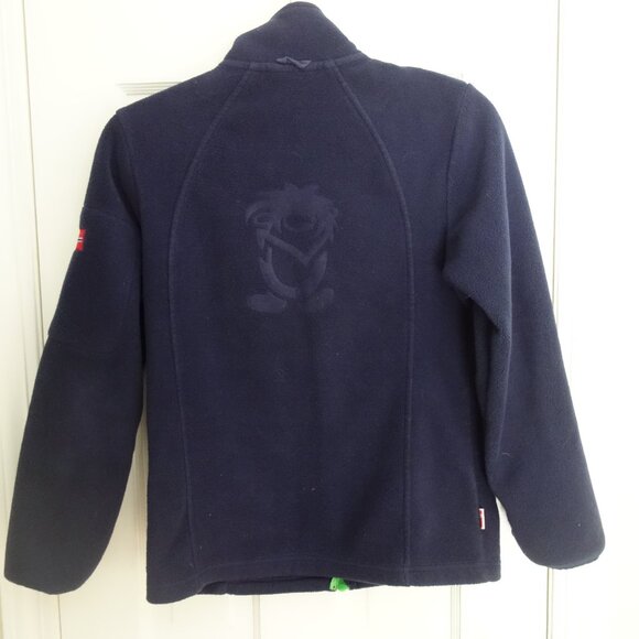 TROLLKIDS Norway Norwegian Flag Navy Full Zip Youth Kids Jacket Sz 152 (US 11-12 - Picture 3 of 8
